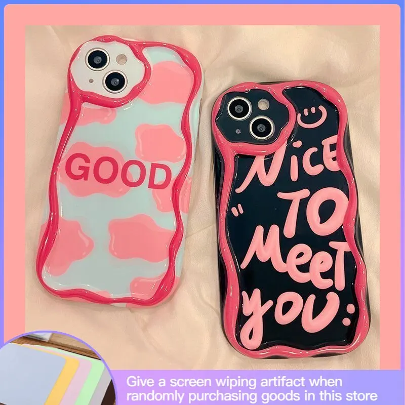 

Luxury Premium Sense Minimalist Letter Phone Case Suitable for IPhone14 12 11 13Pro 13promax 7 8 6 Shockproof Anti-fall Silicone