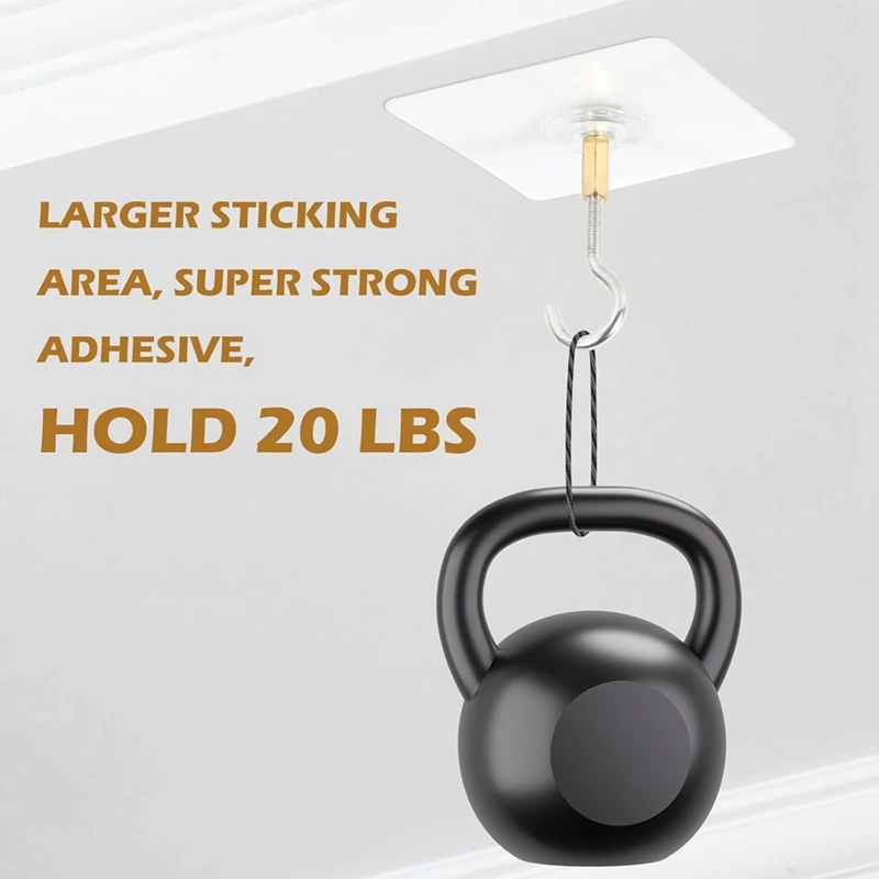 Клейкие потолочные крючки 10 упаковок крючков для потолочных вешалок липкие