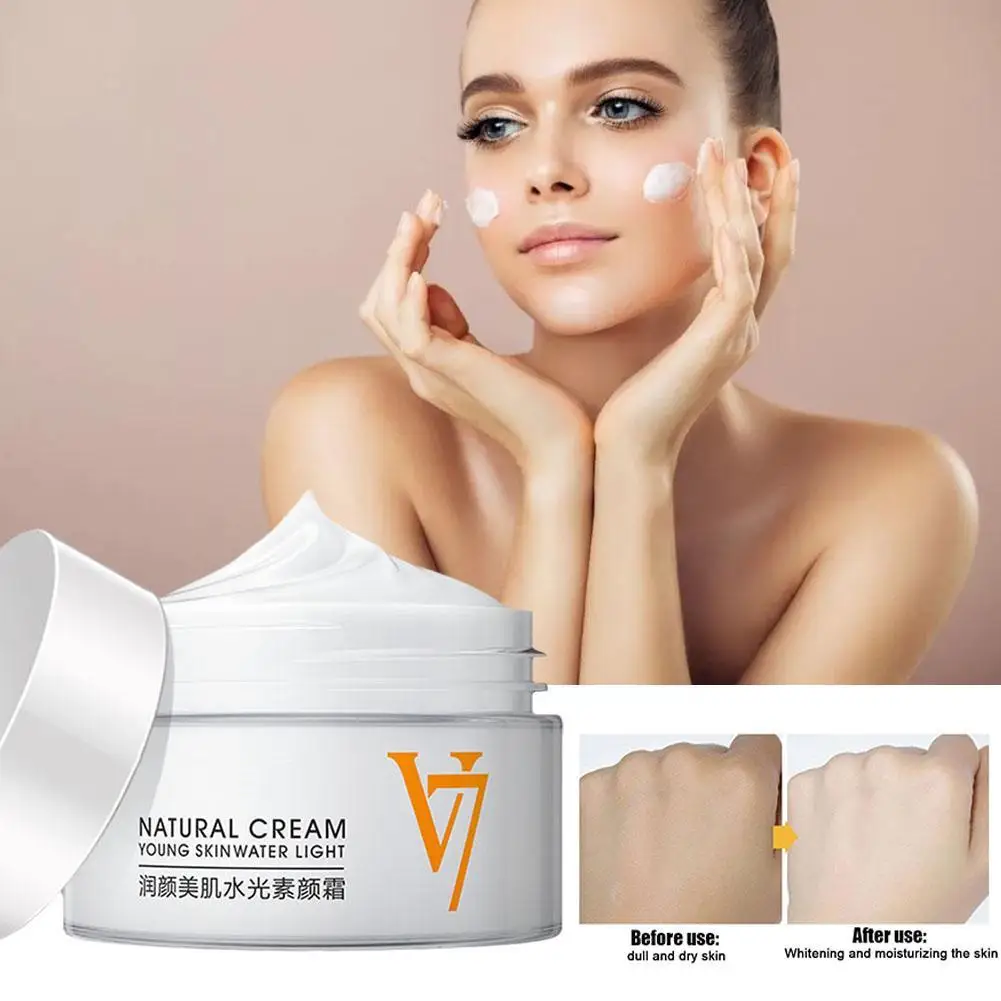 

40g V7 Toning светильник увлажняющий крем для лица Отбеливание анти-эссенция дневное лицо крем против морщин Care Анти-возрастной S0P9