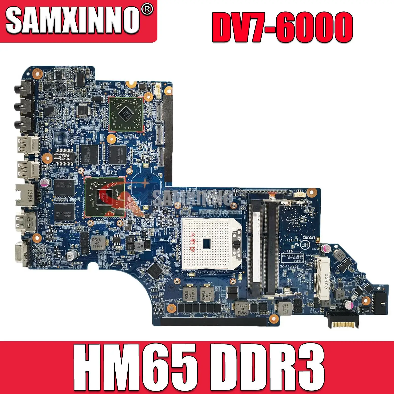 

For HP Pavillion DV7-6000 Notebook Mainboard HM65 DDR3 Laptop motherboard 100% Tested Fast Ship 665993-001 659093-501 659095-601