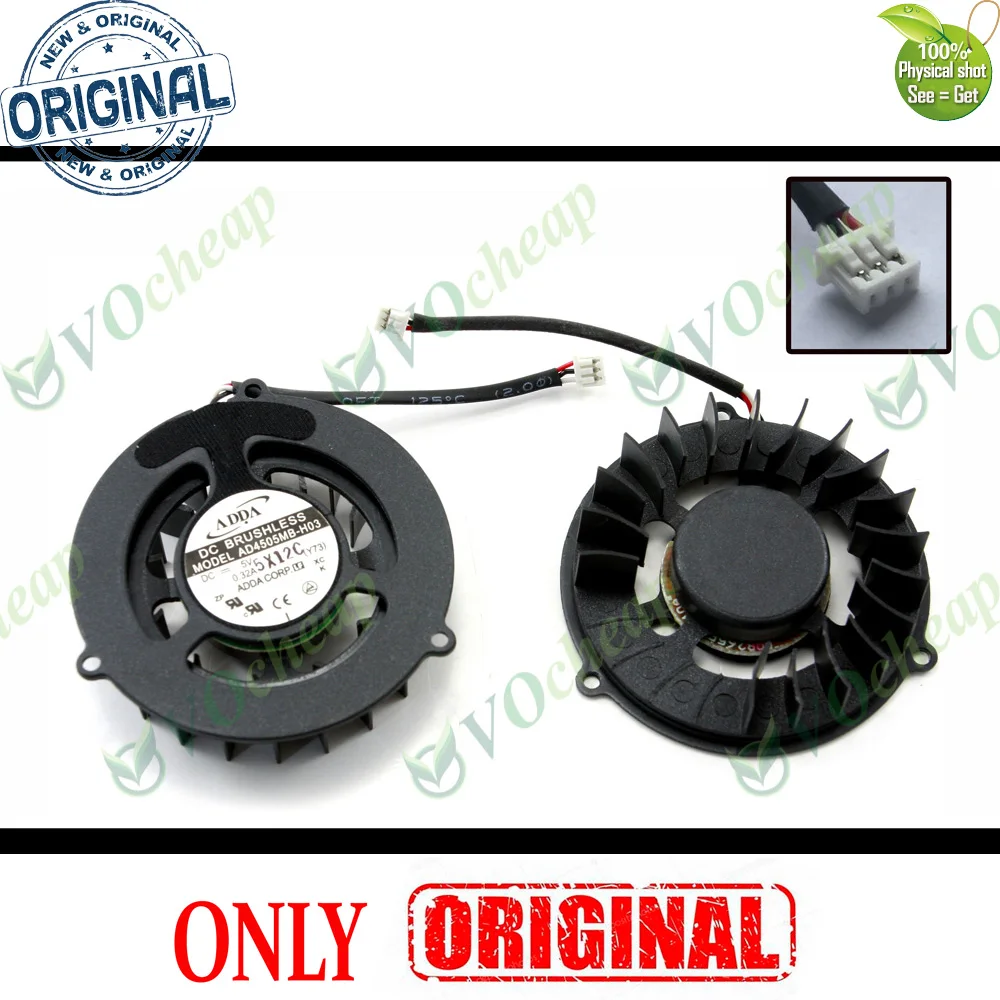 New ADDA Notebook Laptop Cooling Fan AD4505MB-H03 (Y73) DC 5V 0.32A DC Brushless Cooler New ADDA Notebook Laptop Cooling Fan AD4505MB-H03 (Y73) DC 5V 0.32A DC Brushless Cooler