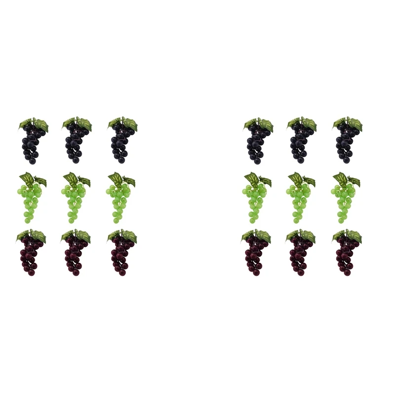 

18PC Artificial Grapes, Artificial Grapes, Mini Grape Clusters, Hanging Decorations, Wedding Fruit Wine Decorations