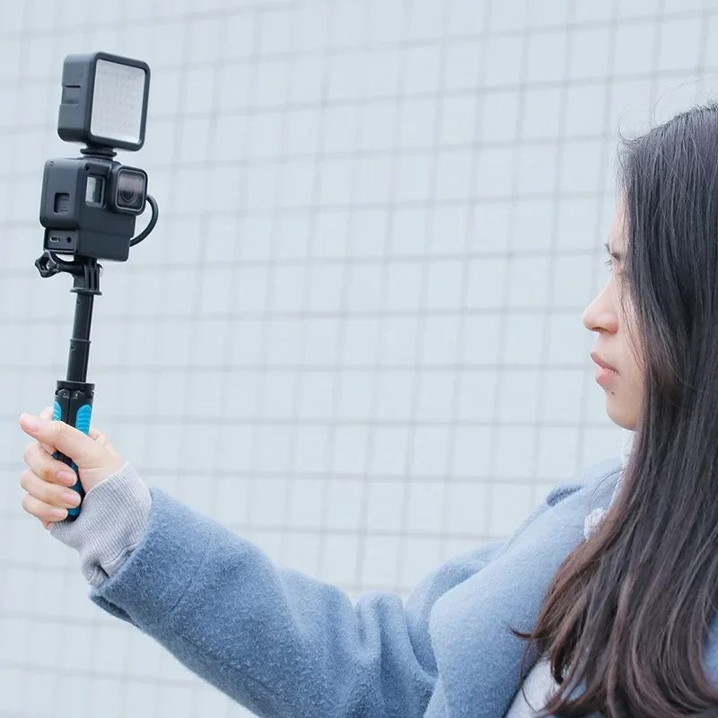 Чехол для экшн-камеры V2 Vlog GoPro Hero 7 6 5 черный с креплением холодной башмака