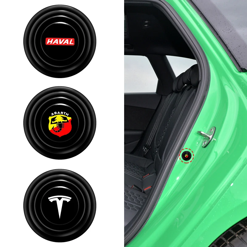 

4pcs Car Door Shock-absorbing Cushioning Anti-collision Pad for Ford Kuga 2 Focus 3 4 MK3 MT 2009-2017 Mondeo 4 Car Accessories