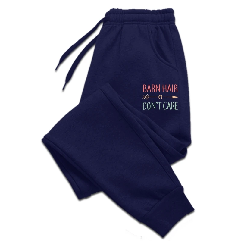 

Barn Hair Don't Care Horse Gifts For Men trousers And Girls Funny sweatpants Printing Cotton Young men's pants pants