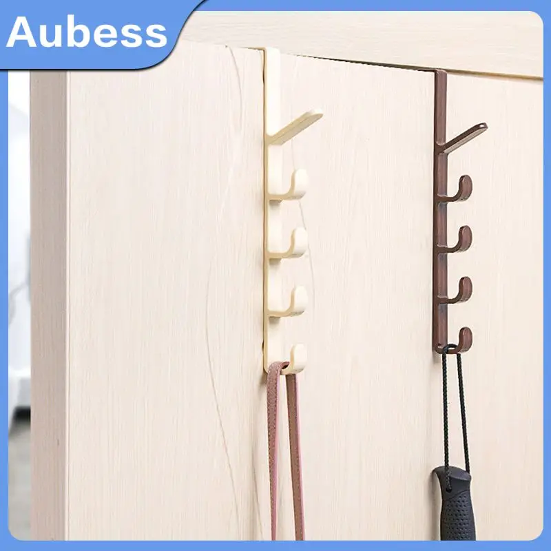 

Five Section Cabinet Door Hook Stainless Steel Hook Key Storage Hook Non Punching Household Kitchen Bathroom Door Cleaning