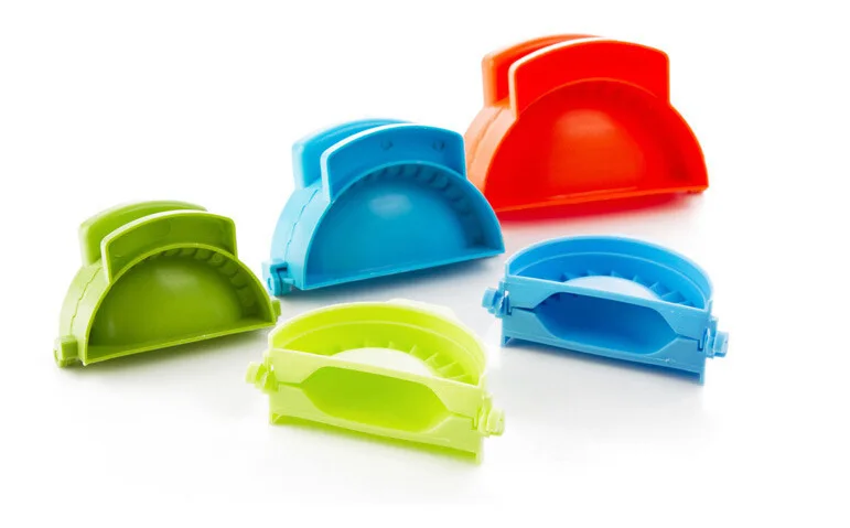 Кухонная ручная форма для пельменей цветная бытовая зажим