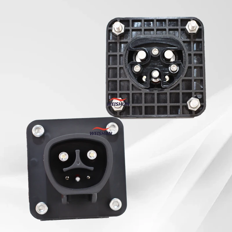 Торцевая розетка Tesla для электромобилей 16A 32A 50A 80A NACS переменного тока с кабелем 0 5