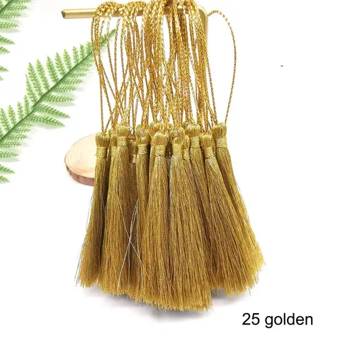 32pcs 13cm Asma Halat Bookmark Pubsels Fringe Fırça ipeksi püsküller DIY mücevherler için el yapımı zanaat aksesuarları
