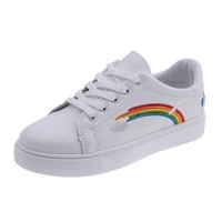 new women casual shoes fashion rainbow comfort white sneakers breathable women sneakers platform shoe zapatos de mujer