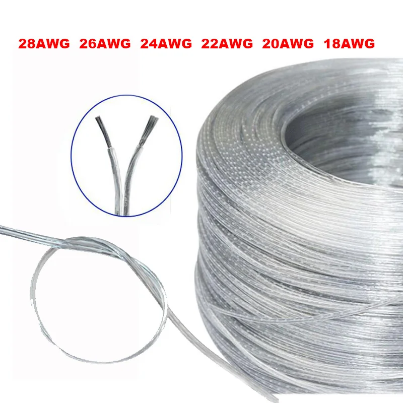 

10m 2pin 18AWG 20AWG 22AWG 24AWG 26AWG 28AWG Extension Cable for LED Strip Tape String Connect Electric DIY Wire