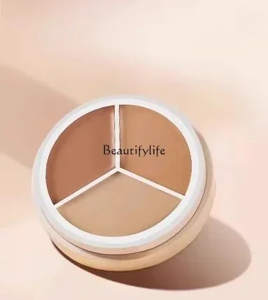 Трехцветный консилер с сильным покрытием поднос для жидкой ручки лица