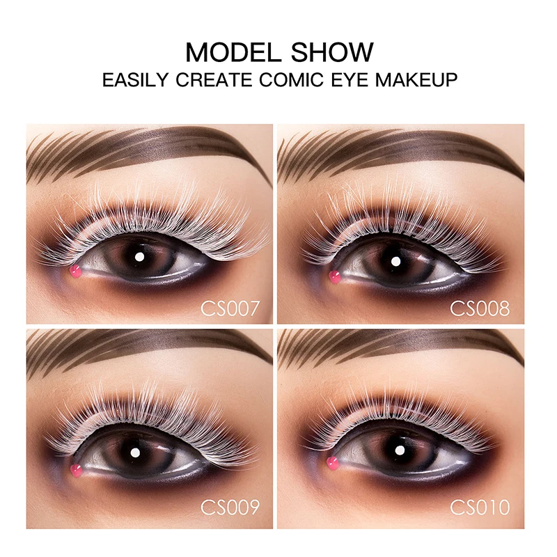 7/20 пар цветные накладные ресницы для Хэллоуина