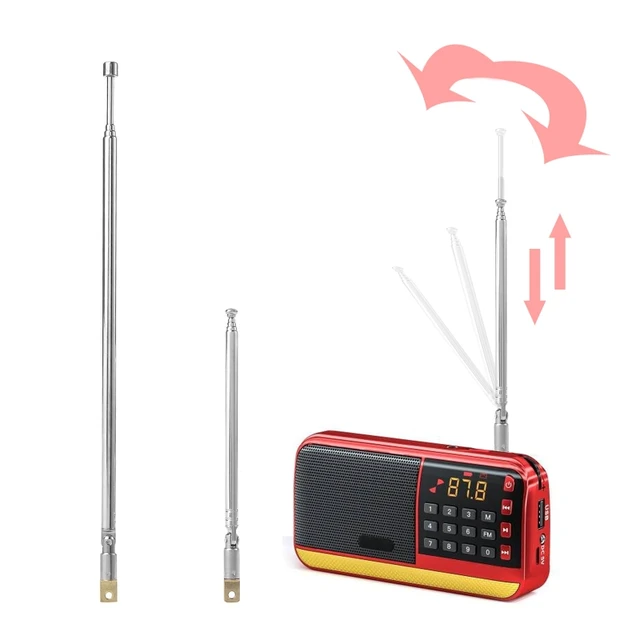 Antenna Telescopica Universale Per Radio FM/VHF/UHF - Regolabile E Compatibile Con Stereo E Auto Radio - Foto 4