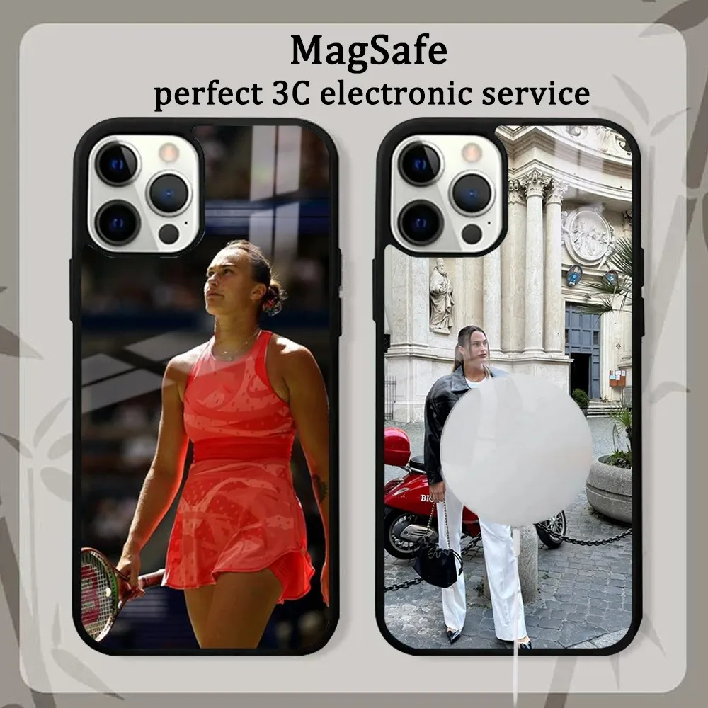 Чехол для телефона Star A-Aryna S-Sabalenka iPhone 15 14 13 12 11 Pro Max Plus Mini с магнитным зеркалом