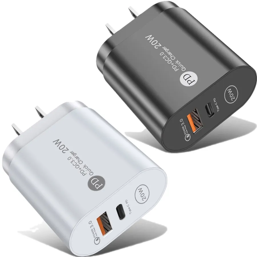 

Портативное Сетевое зарядное устройство с двумя портами USB Type-c, 12 Вт, 100 А