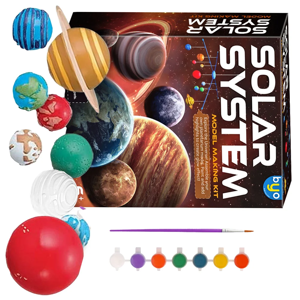 

1Set of Experiment Planets Planet Model Plaything Solar System Model for Home DIY Children