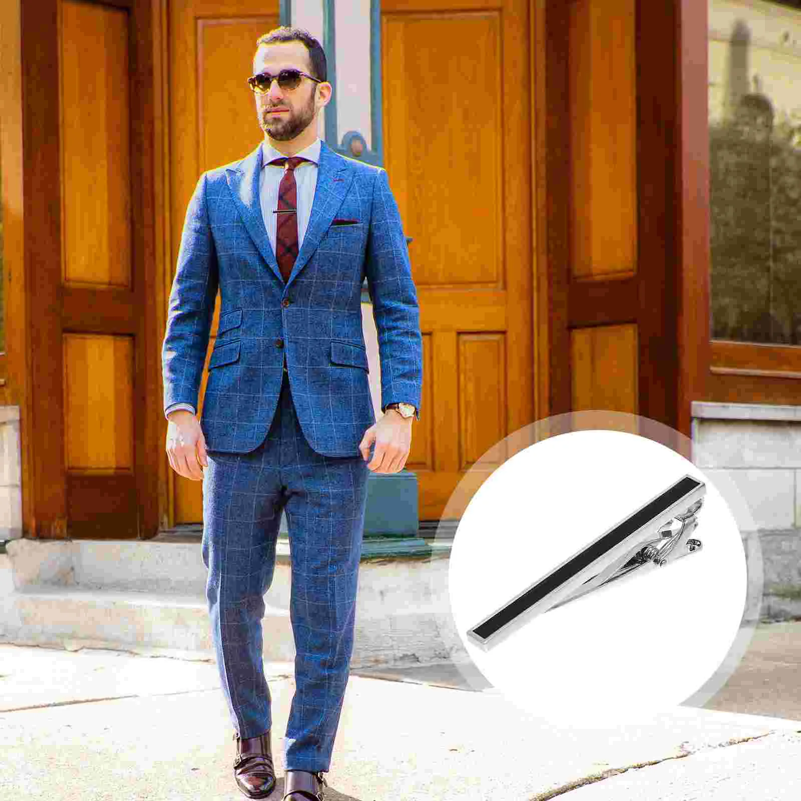 

1Pc Creative Tie Clip Copper Delicate Business Necktie Clasp Necktie Clamp Pisa ties for men