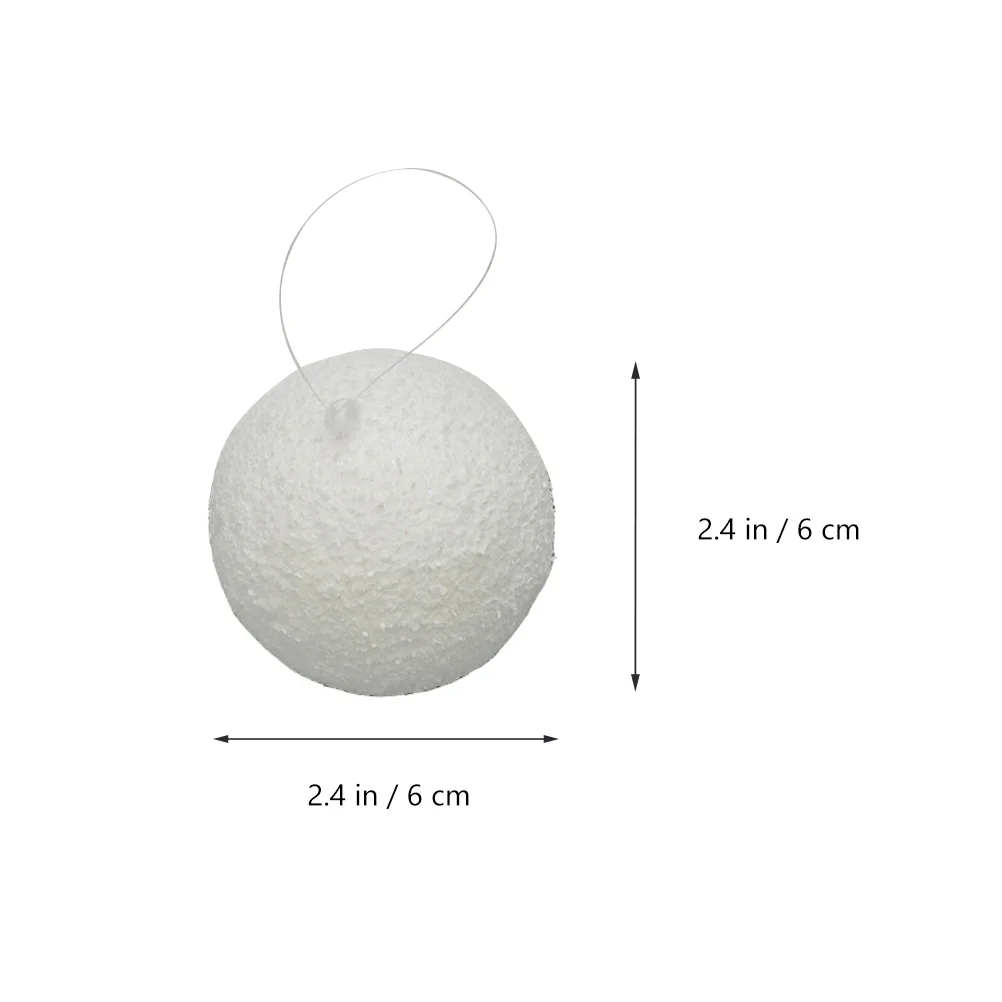 3 шт. рождественский снежок подвесные пенопластовые шары из полистирола ремесло