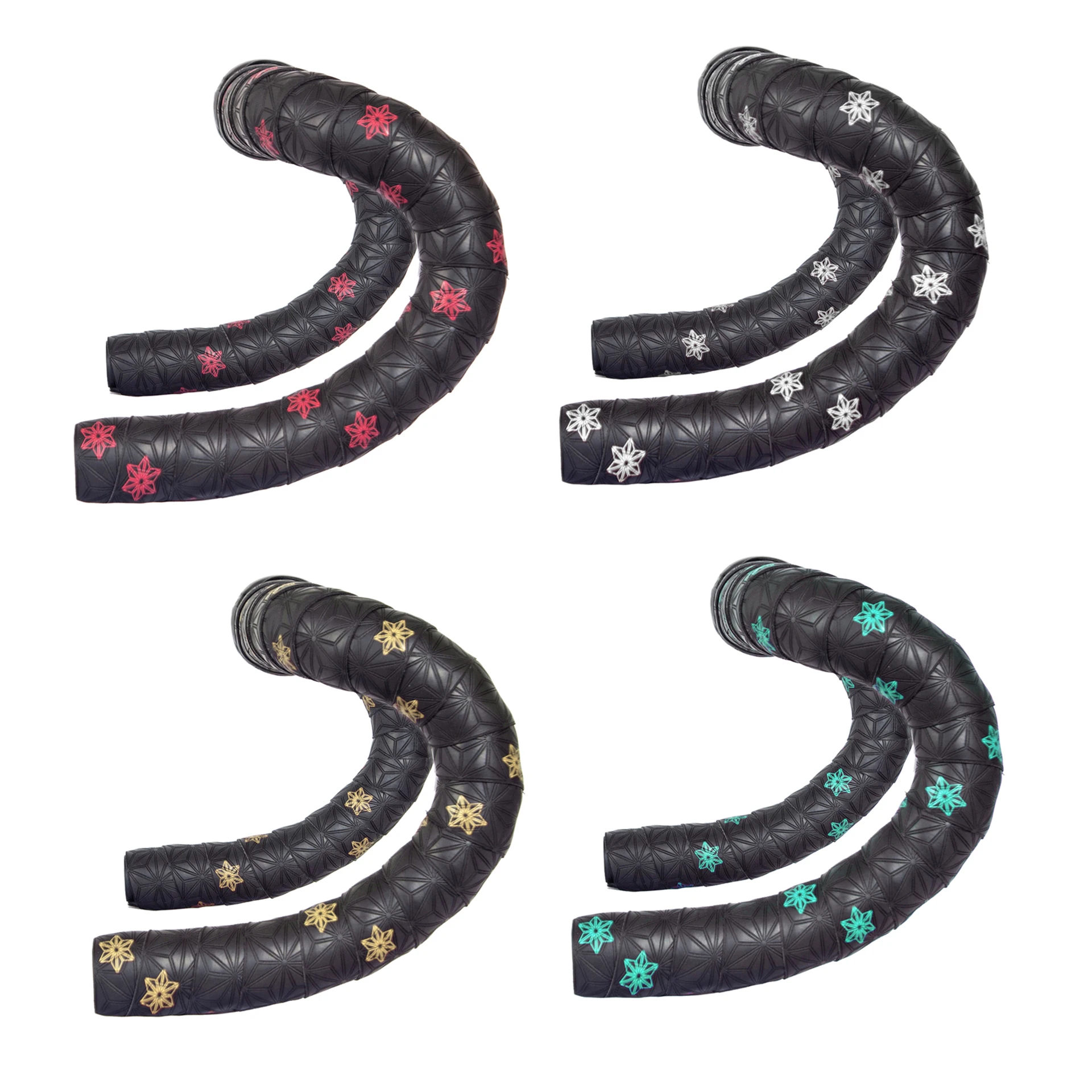 

New Road Bicycle Bar Tape Two-Color Chrysanthemum Print HandleBar Tapes EVA/PU Soft Non-Slip Shock Breathable Road Bike Wrap Tap