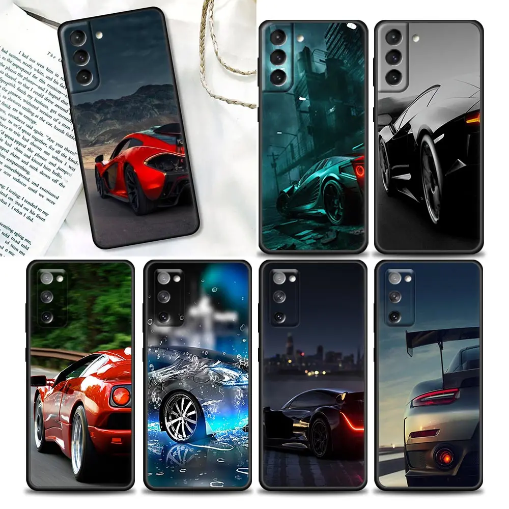 

Phone Case for Samsung Galaxy S7 S8 S9 S10e S21 S20 Fe Plus Ultra 5G Soft Silicone Cover LUXURY Sports Cars