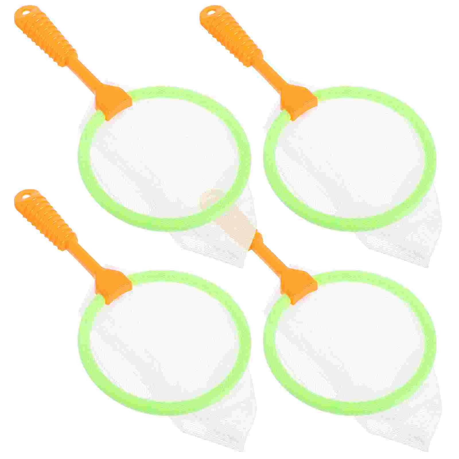 

4 Pcs Fishing Toy Beach Fishing Net Bug Net Catching Net Adventure Tool Bath Toy Child
