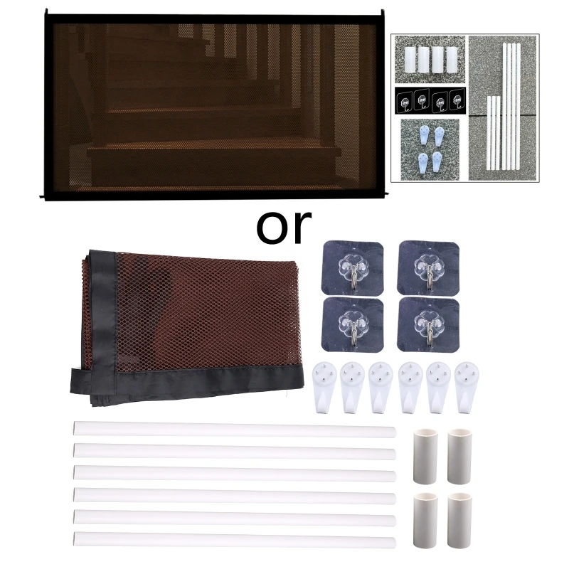 

Baby Staircase Fence Net Banister Stair Net for Pet Mesh Guard Child Proof Baby Gate Fence Baby Railing Net 3 Color