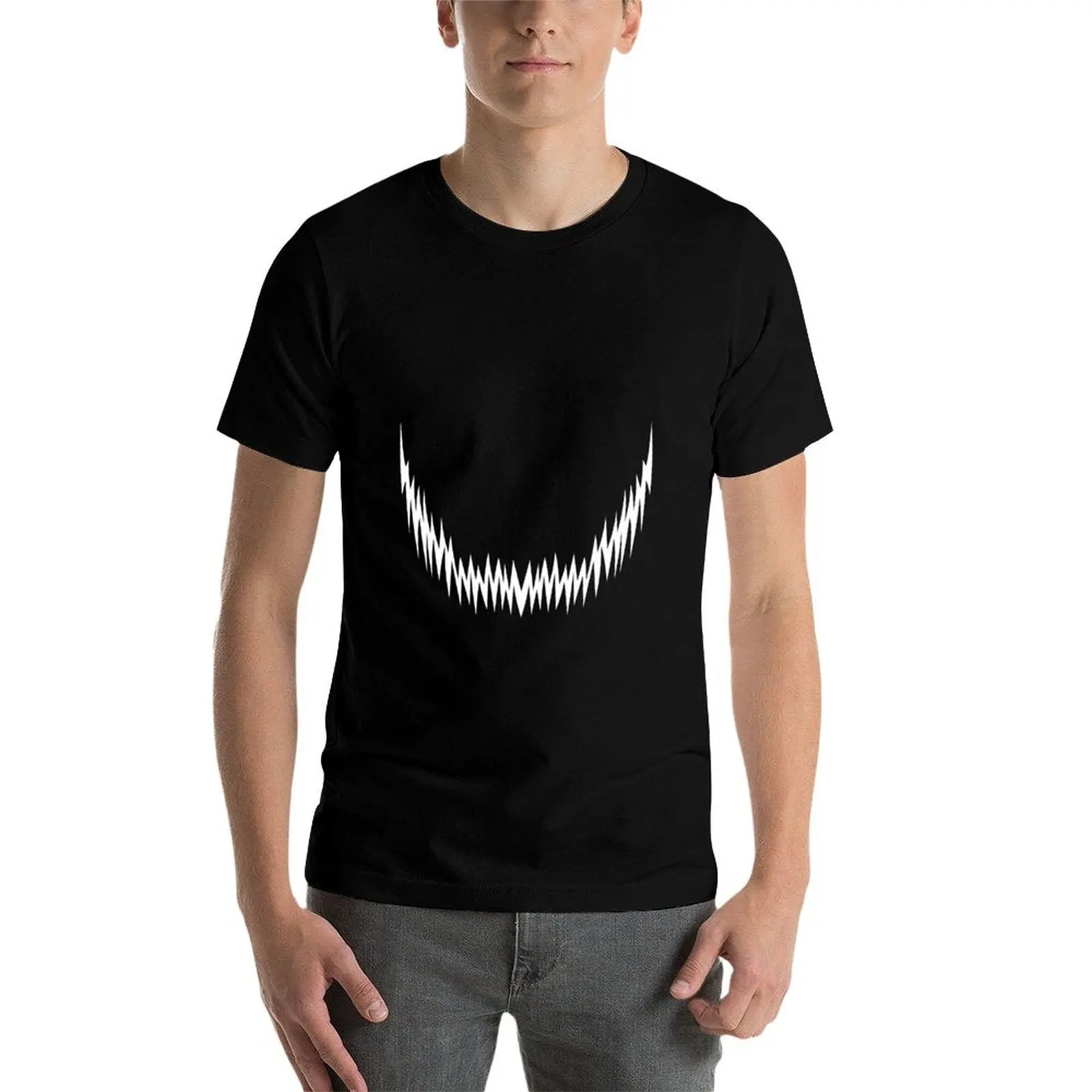 Фото Футболка Ajin Smile с модным принтом и короткими рукавами №3