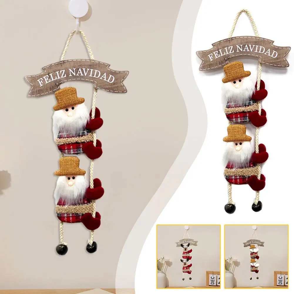 

Christmas Hanging Sign Hanging DIY Ornaments For Front Door Porch Indoor Outdoor Home Decor Xmas Holiday Decorations K2H7