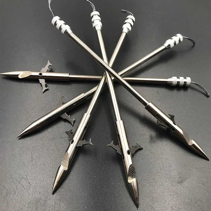 3pcs Slingshot Arrows Fish Dart Fishing Gear Stainless Steel Arrowhead Hunting Shooting slingshot Accessorie Catapult Tool - купить по