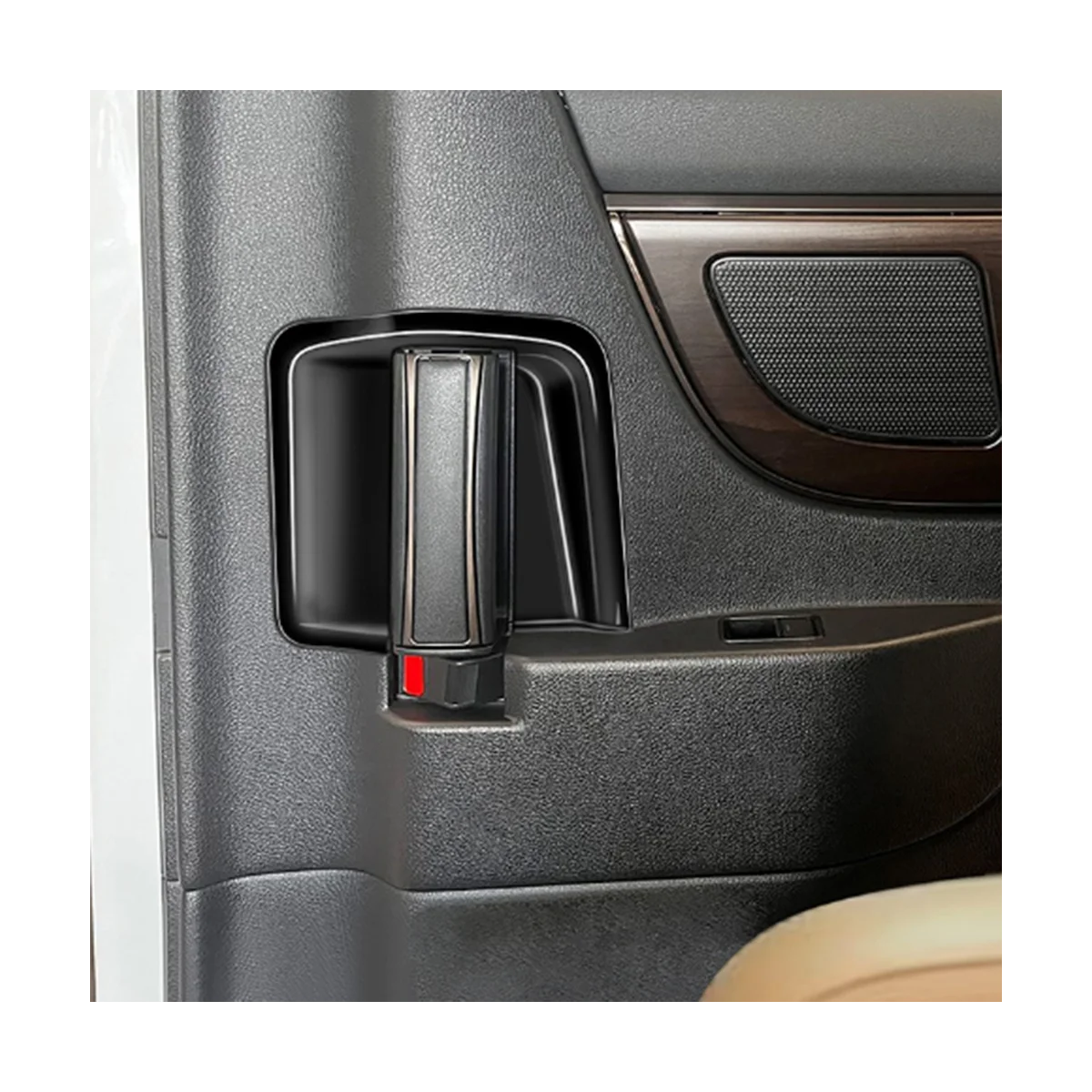 Для Alphard 40 Серия 23 + внутренняя средняя дверная ручка крышка чаши Черный