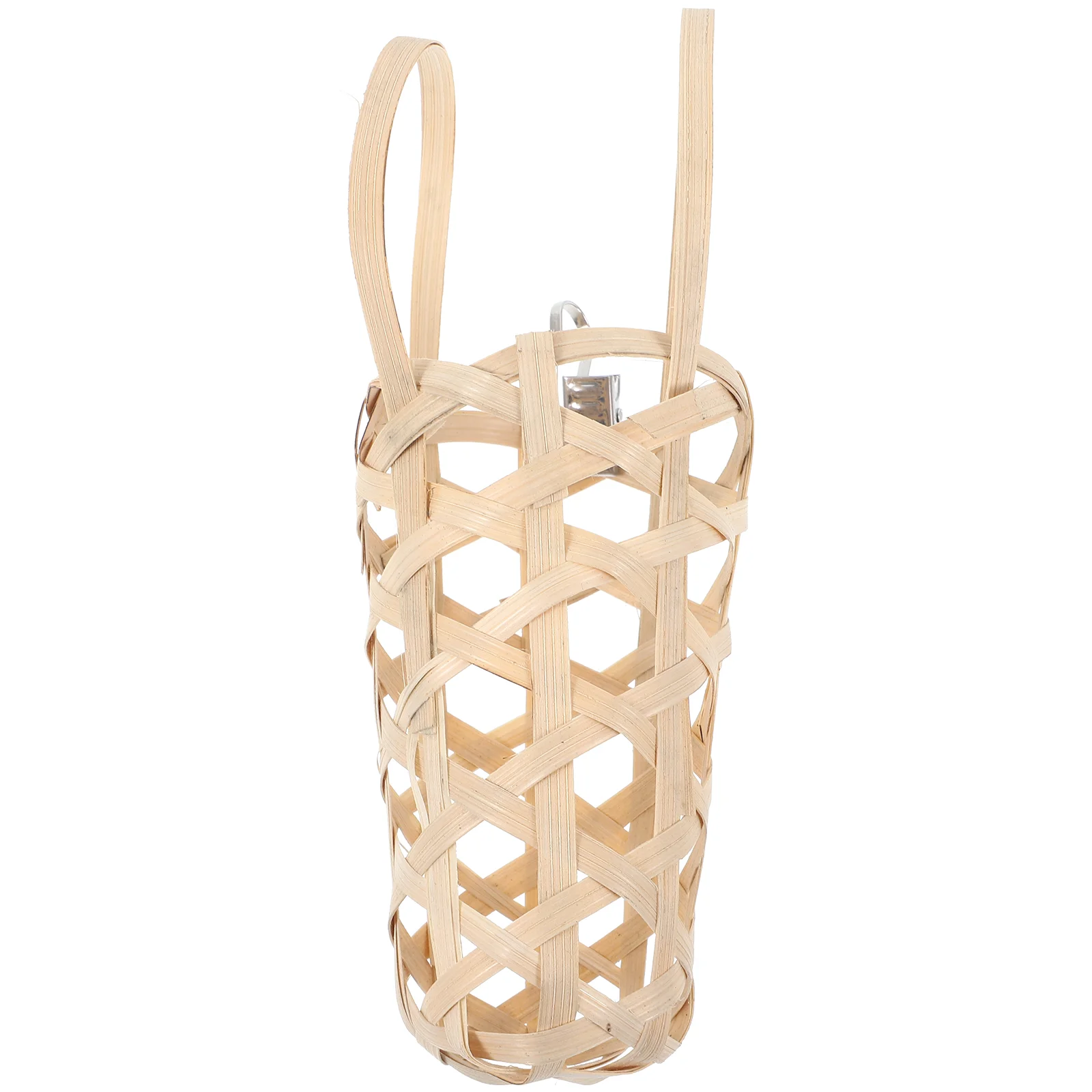 

Parrot Foraging Toy Bird Food Basket Cage Birds Bamboo Weaving Vegetable Birdcage