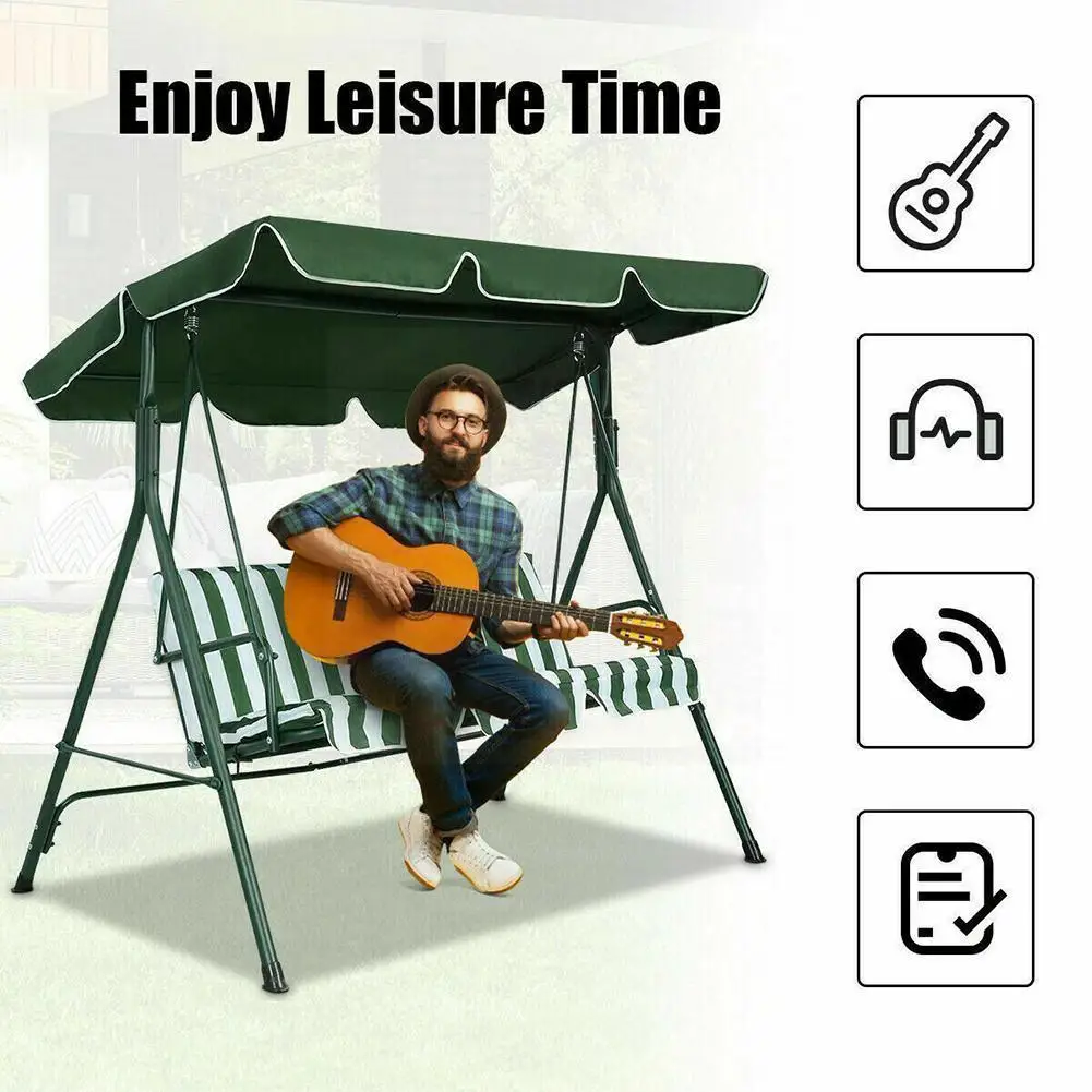 

Уличный чехол для качели из ткани Оксфорд, водонепроницаемый непромокаемый навес от солнца, садовый гамак, для двора, качели без украшения, ...