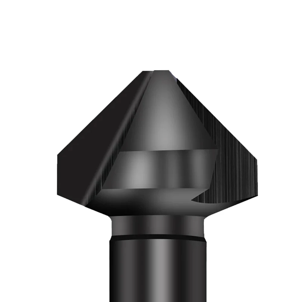 

1 Pcs Countersunk Drill Bit M35 3 Flute 90 Degree Chamfering Tools Cobalt TiAlN Coated For Drilling Hardness Less Than 65HRC