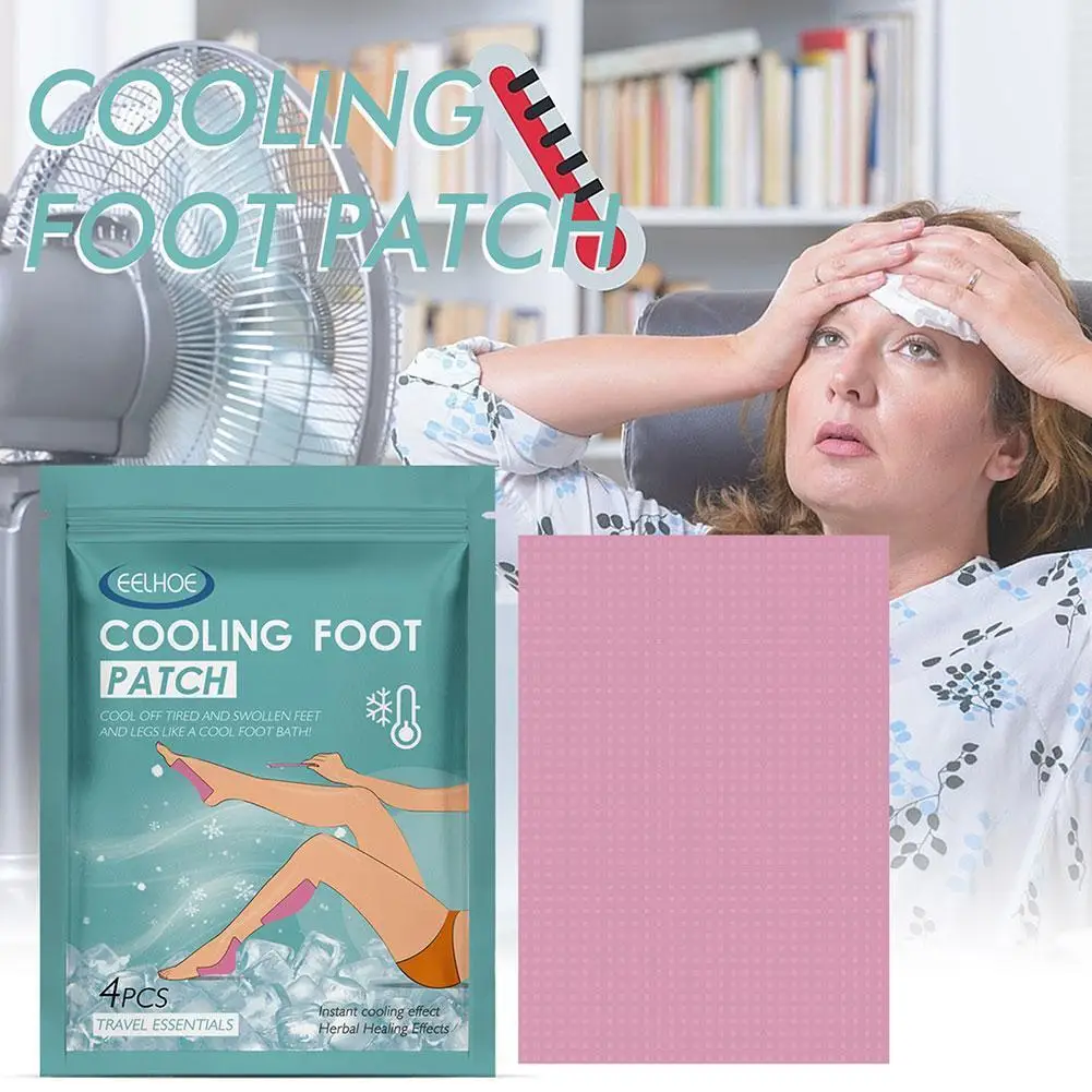 

4 шт./упаковка, одноразовые охлаждающие Пластыри для ног