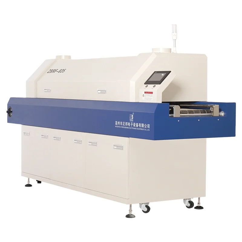 

ZHENGBANG new design hot air cheap SMT 8 zones reflow oven ZBRF835 for pcb mounting machine