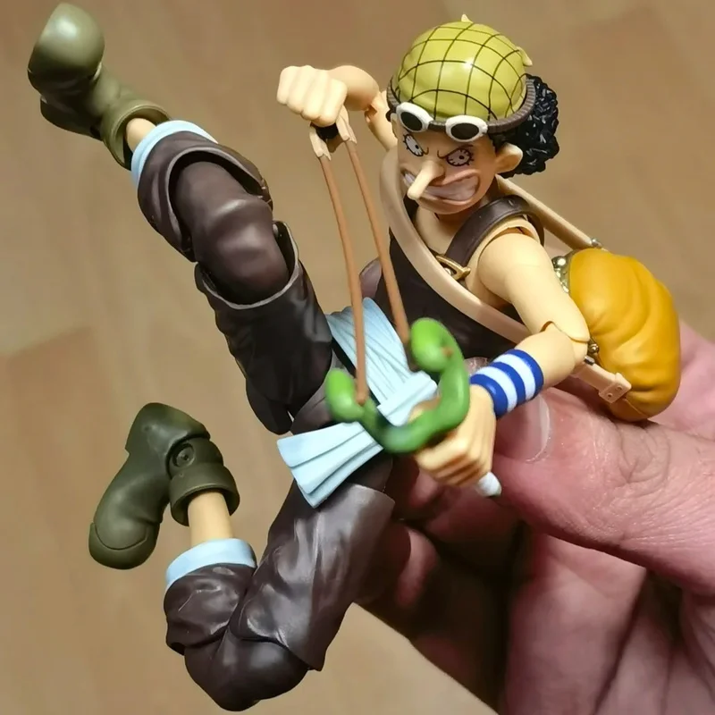 Фото В наличии: Оригинальная коллекционная фигурка Bandai Namco SHFiguarts One Piece Usopp Romance Dawn, модель для сборки, игрушка для мальчиков, подарок №3