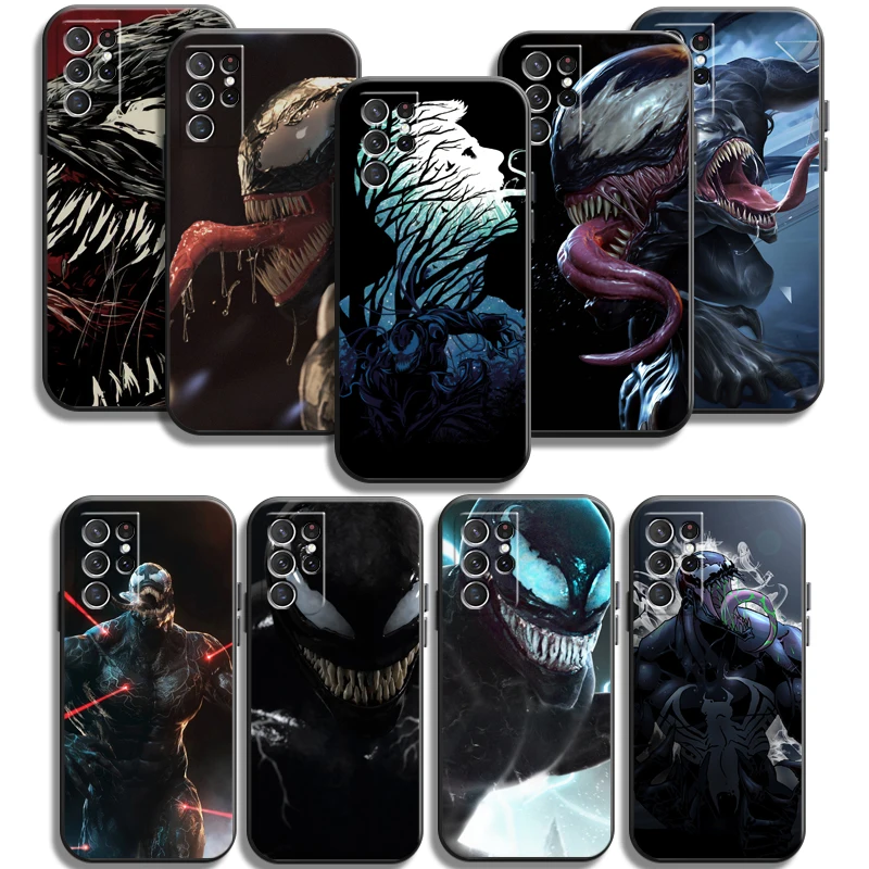 

Marvel Venom Heroes Phone Cases For Samsung Galaxy M12 FE S20 Lite S8 Plus S9 Plus S10 S10E S10 Lite M11 M12 S20FE Coque
