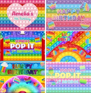 Building Blocks Theme Backdrops Colored Toy Bricks Photography Background Kids Boy Girl Baby Shower Birthday Party Photo Studio