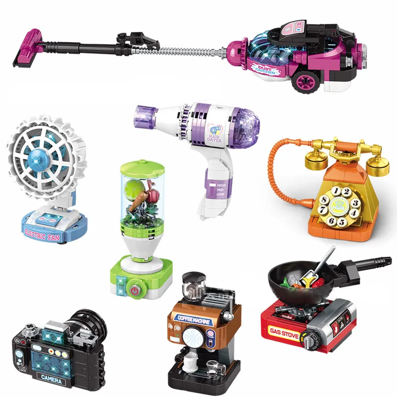 

Креативная Классическая серия электроприборов, вакуумная кофемашина, строительные блоки, игрушки, рождественские подарки