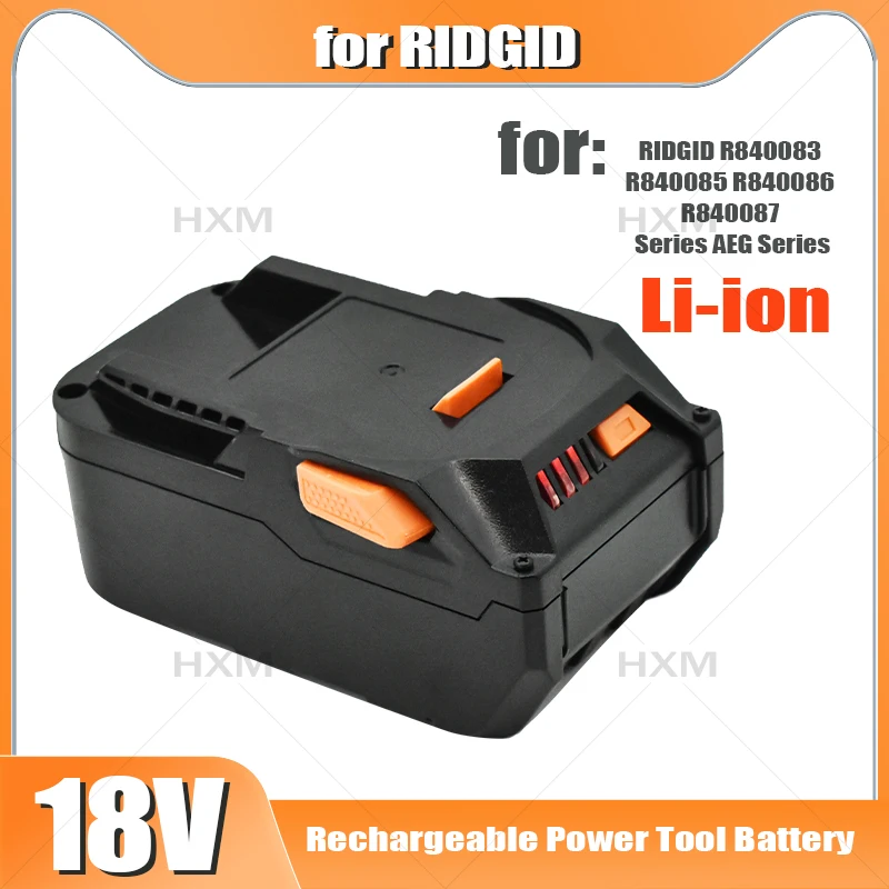 

NEW 18v for RIDGID R840087 Battery 12000mAh Replacement Li-ion R840083 R840085 R840086 R840087 R840089 AC840085 AC840086