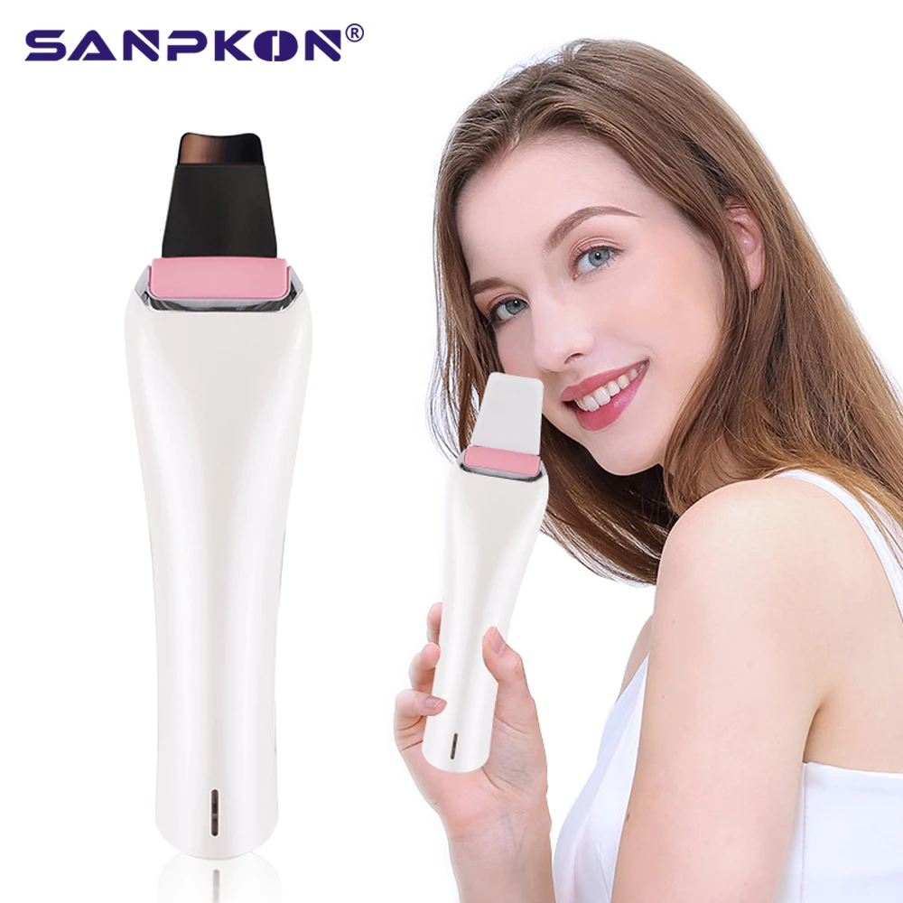 

Ультразвуковой ионный Скруббер кожи очищающее средство для лица, вибрации маска для удаления черных точек уход за кожей лица экстрактор-др...