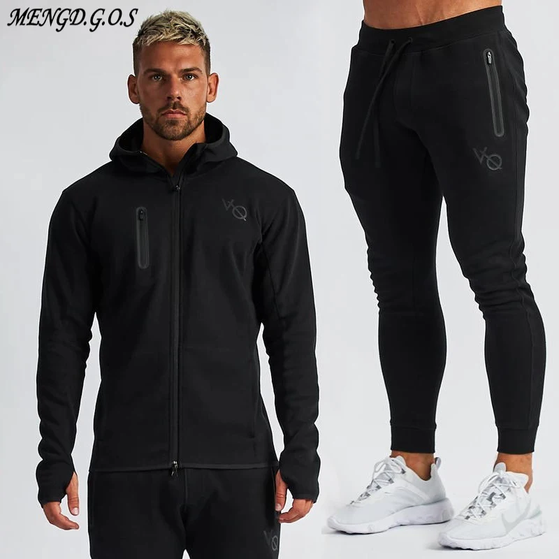 

Новый хлопковый уличный повседневный мужской костюм с принтом, Спортивная одежда на молнии с карманом, модная мужская куртка на молнии с ка...