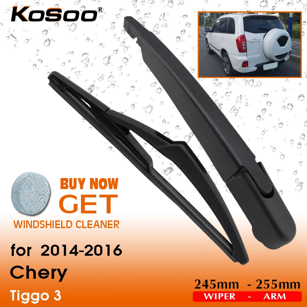 

KOSOO Авто заднего стеклоочистителя для Chery Tiggo 3245 мм (2014-2016) заднего стекла стеклоочистителей рычаг, автомобильные аксессуары Стайлинг