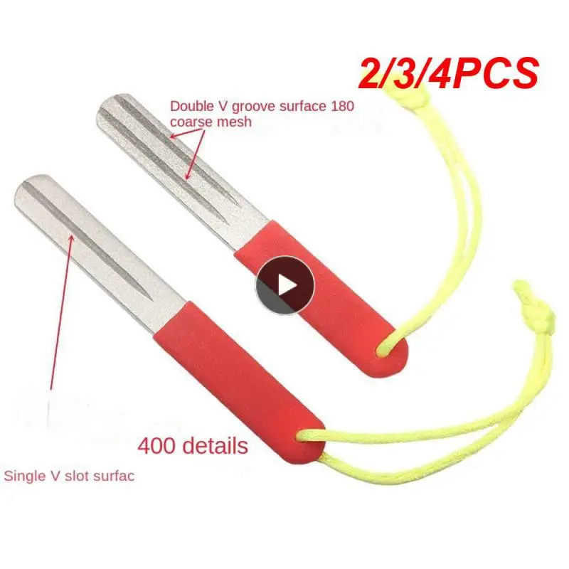 

2/3/4PCS Top Of Millstone Diamond Knife Grinding Abrasive Media Double-sided Folding Pocket Polishing Machine Polished Stone Rod