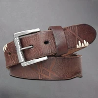 new mens belt alloy pin buckle leather belt head layer cowhide designer design high end cowhide belt for men free shipping