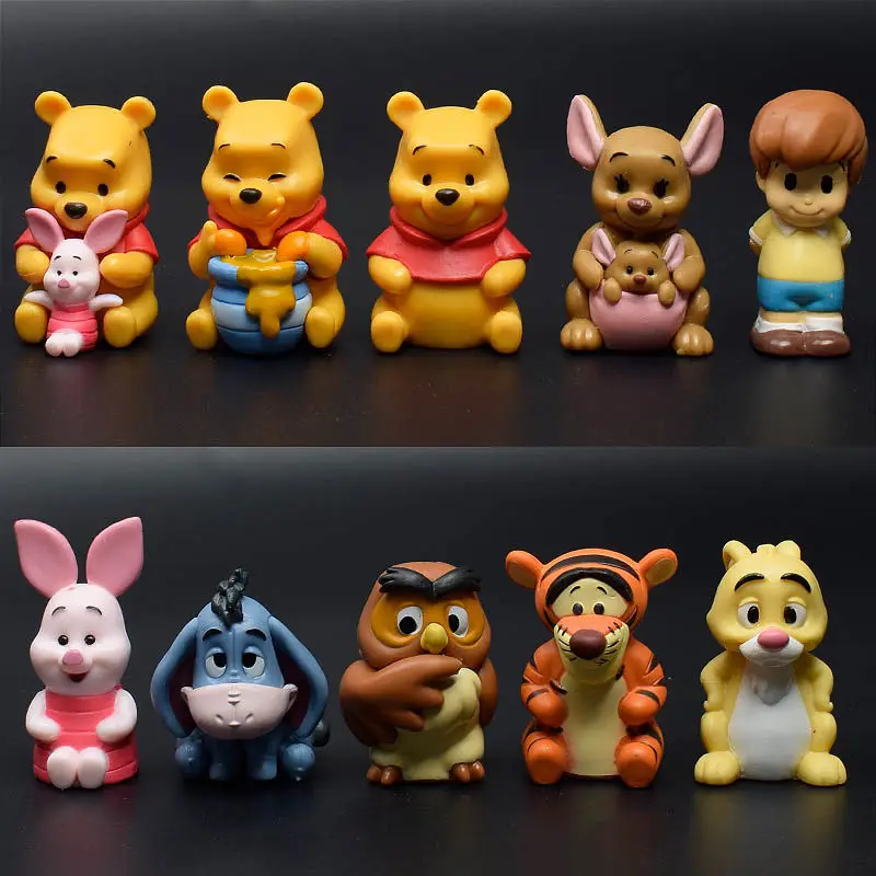 

Disney Winnie The Pooh Tigger Pig Eeyore Anime Figure Doll Cake Decoration Car Decoration Model Toy Women Men