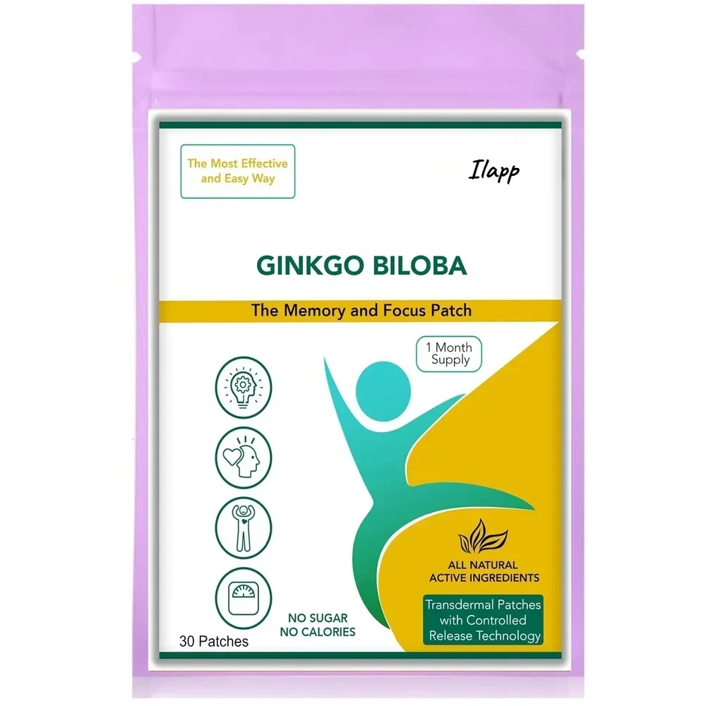 Патч Гинкго Билоба Промотрансмические патчи Гингко — 30 патчей Поставка на одну