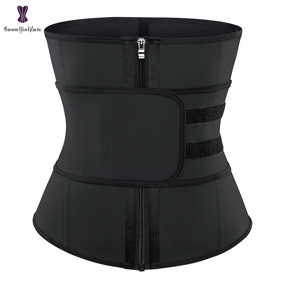 

100% Latex Waist Trainer Elastic Sticker Strap Belts Cincher Steel Boned Unerbust Fajas Corset Korset