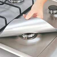 4pcs gas stove protectors reusable burner covers kitchen mat protector cleaning pad liner cover top